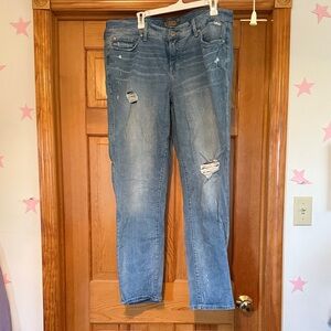 Torrid Distressed Light Blue Boyfriend Jeans